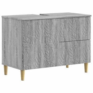 vidaXL Arm&aacute;rio para Pia de Banheiro DELFT Sonoma cinzento