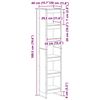 vidaXL Gabinete de Livros Carvalho Artesanal 80 x 30 x 155 cm