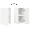 vidaXL Arm&aacute;rio de TV de Parede 2 pcs Branco 30 x 31 x 60 cm