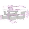 vidaXL Conjunto de Sofá de Jardim 9 pcs Bege vime PE