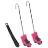 vidaXL Alargador de botas c/ cal&ccedil;adeira EU 34-40 pl&aacute;stico rosa