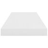 vidaXL Prateleiras de parede suspensas 2 pcs 60x23,5x3,8cm MDF branco