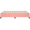 vidaXL Estrutura de cama 180x200 cm veludo rosa