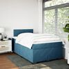 vidaXL Cama boxspring com colch&atilde;o 120x200 cm veludo azul