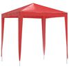 vidaXL Tenda de Festa 200 x 200 x 240 cm Vermelho PE e A&ccedil;o
