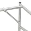 vidaXL Rack de lenha tampa de chuva 100,5x40,5x110,5cm a&ccedil;o galvanizado