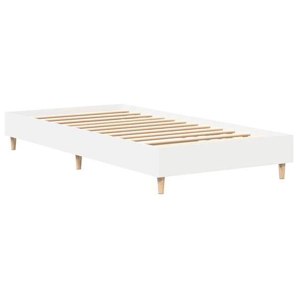 vidaXL Estrutura de cama sem colch&atilde;o 100x200 cm branco