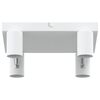 vidaXL Foco de teto com holofotes Branco 26,5 x 26 x 11,5 cm Metal