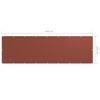 vidaXL Tela de varanda 120x400 cm tecido Oxford terracota
