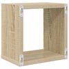 vidaXL Prateleiras de parede em forma de cubo 6 pcs 22x15x22 cm sonoma