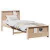 vidaXL Estrutura da Cama Castanho 100 x 200 cm Madeira de pinho maci&ccedil;o