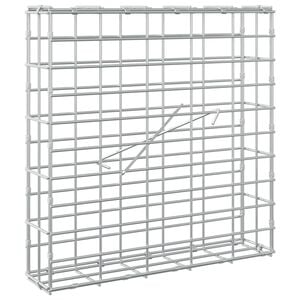 vidaXL Gabione com Fio de 5 mm e Malha de 5x10 cm 50x10x50 cm