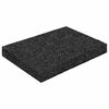 vidaXL Tapete de P&aacute;tio em Granulado de Borracha Preto 6 x 9 x 1 cm