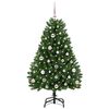 vidaXL &Aacute;rvore de Natal Artificial Verde 120 cm PVC e Metal