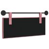 vidaXL Cabeceira Suspensa Rosa 110 x 55 x 7 cm Veludo