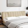 vidaXL Almofad&atilde;o de cabeceira Hanko 200 cm tecido creme