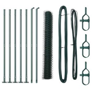 vidaXL Poste de Cerca Verde