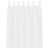 vidaXL Cortina de Voile 2 pcs Branco 140 x 140 cm Poliéster