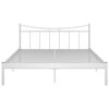 vidaXL Estrutura de cama 160x200 cm metal branco