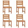 vidaXL 5 pcs conjunto de jantar p/ jardim madeira de teca maci&ccedil;a