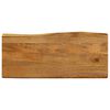 vidaXL Tampo de mesa c/ borda viva 90x40x2,5 cm mangueira maci&ccedil;a
