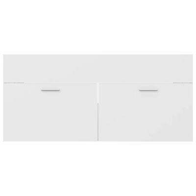 vidaXL 2 pcs conjunto de móveis de casa de banho contraplacado branco
