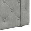 vidaXL Cabeceira Suspensa Cinzento-claro 130 x 55 x 5 cm Veludo