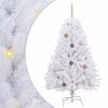 vidaXL &Aacute;rvore de Natal Artificial 150 cm PVC e A&ccedil;o Branco