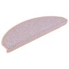 vidaXL Tapetes escada adesivos aspeto sisal 30 pcs 56x17x3cm cor rosa