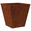 vidaXL Garden Planter 30x30x30 cm a&ccedil;o resistente &agrave;s intemp&eacute;ries