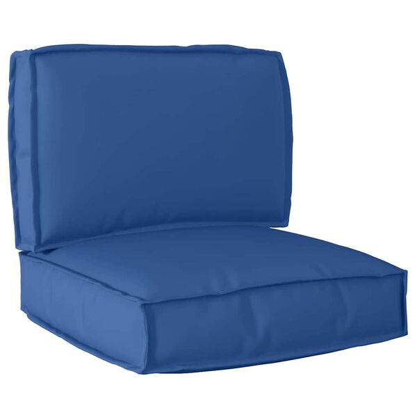 vidaXL Conjunto de Almofadas para Palete 2 pcs Azul Royal