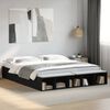 vidaXL Estrutura de cama 200x200 cm derivados de madeira preto