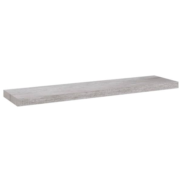 vidaXL Prateleira de parede suspensa 90x23,5x3,8 cm MDF cinza cimento