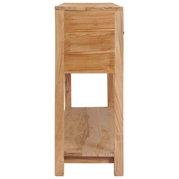 vidaXL Aparador 140x30x75 cm madeira de teca maci&ccedil;a