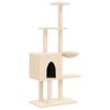 vidaXL &Aacute;rvore para gatos c/ postes arranhadores sisal 145 cm cor creme