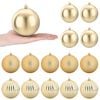 vidaXL Conjunto de Bolas de Natal XL 15 unid. Ouro Di&acirc;m. 10 cm