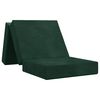vidaXL Sof&aacute; Cama Dobr&aacute;vel 75 x 63 x 45 cm Verde-Escuro
