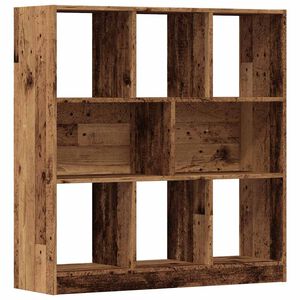vidaXL Estante 97,5x29,5x100 cm contraplacado madeira velha