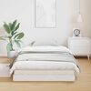 vidaXL Estrutura de cama de ch&atilde;o Branco 213.5 x 104 x 9 cm