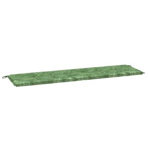 vidaXL Almofada para Banco Tecido Oxford Design de Folha