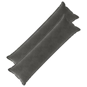 vidaXL Almofada com travesseiro HOUTEN 2 unid. Cinzento-Escuro Veludo