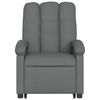 vidaXL Poltrona el&eacute;trica elevat&oacute;ria massagens tecido cinzento-escuro
