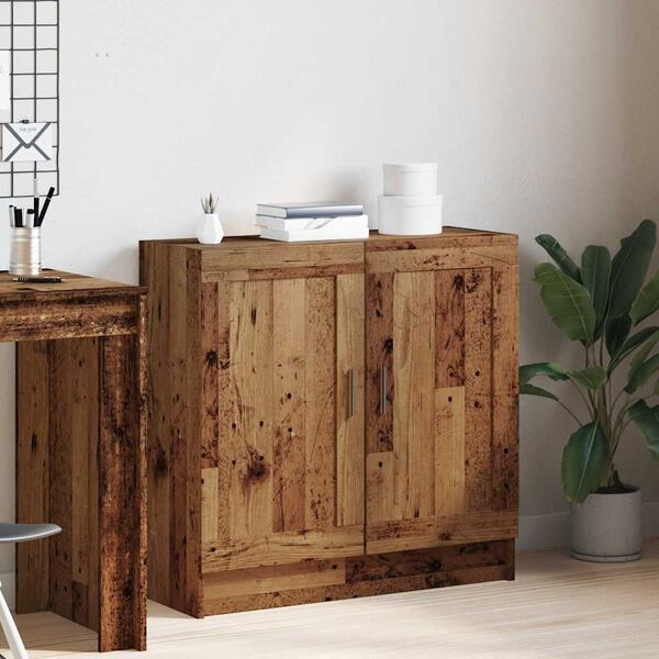 vidaXL Estante 82,5x30,5x80 cm derivados de madeira madeira velha