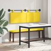 vidaXL Cabeceira Suspensa Liso Amarelo Claro 150 x 55 x 5 cm