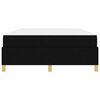 vidaXL Estrutura da Cama com colch&atilde;o Preto 140 x 190 cm tecido
