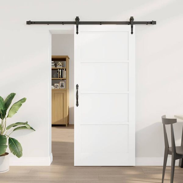 vidaXL Porta Deslizante ORKDAL Branco 86 x 198,5 cm