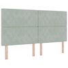 vidaXL Cabeceira Cinzento-claro 180 cm Veludo