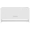 vidaXL Roupeiro 70x32,5x35 cm derivados de madeira branco