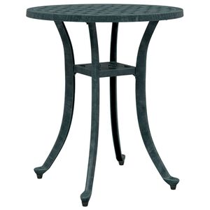 vidaXL Mesa de jardim &Oslash;48x53 cm alum&iacute;nio fundido verde