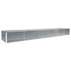 vidaXL Canteiro elevado de jardim aço galvanizado 480x80x45cm cinzento